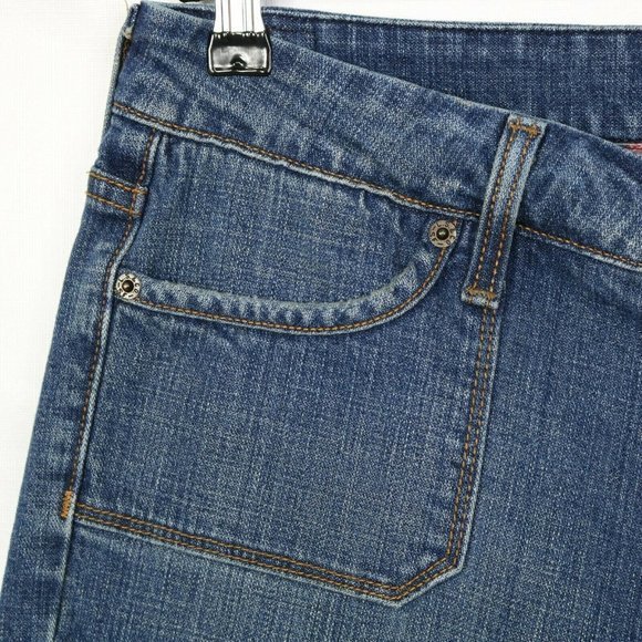 Levi's 545 Low Boot Cut Jeans Distressed Stretch 14 x 31 Medium‎ - Picture 8 of 10